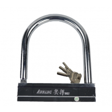 安邦802白钢短连摩托车锁