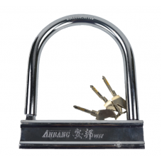 安邦807白钢短连摩托车锁